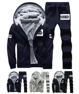 Herren Winterjacke Warm Fleecejacke Jogginganzug Tracksuit Suit Sportanzug DE – Bild 14