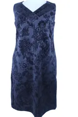 Joe Browns Damen Kleid Schwarz große Größen Etuikleid Abendkleid Samt Träger  – Bild 10