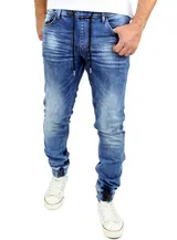 Reslad Jogging-Jeans Herren Relaxed Fit Jeans-Hose Jogginghose Jogger RS-2073 – Bild 1