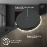 LED Stehlampe Dimmbar Stehleuchte 125,5cm Leselampe Schwenkbar Warmweiß Schwarz – Bild 4