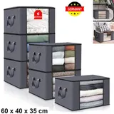 6x 90L Aufbewahrungstasche Aufbewahrungsbox mit Deckel, Groß Kleideraufbewahrung – Bild 11