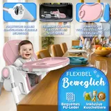 KIDUKU® Hochstuhl Baby 3in1 Kinderstuhl Kinderhochstuhl mit Liegefunktion Tisch – Bild 7