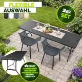 tillvex® Gartenstühle Wetterfest Gartensessel Set Gartenstuhl Gartenmöbel Balkon – Bild 3