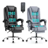 Ergonomischer Bürostuhl Massagefunktion Höhenverstellbar Schreibtischstuhl – Bild 8