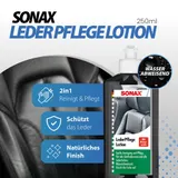 Auto Lederpflege Set Sonax LederPflegeLotion 250ml Lederreiniger & Leder Pflege – Bild 3