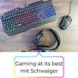 Schwaiger GT108 USB Gaming Tastatur RGB LED Beleuchtung Multimedia-Tasten Gamer – Bild 10