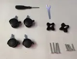 Computertisch mit Rollen Laptoptisch Höhenverstellbar Schreibtisch-Beistelltisch – Bild 15