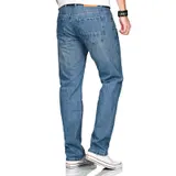 A. Salvarini Designer Herren Jeans Hose Basic Jeanshose Comfort Fit gerades Bein – Bild 4