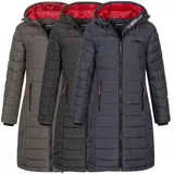 Damen Winter Jacke  Stepp Mantel Kapuze Lange Steppjacke Winter parka – Bild 4