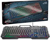 Speedlink USB Gaming Tastatur RGB LED Beleuchtet Smartphone-Halterung Halter – Bild 1