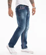 Rock Creek Herren Jeans Hose Dunkeblau Comfort Fit dicke Nähte Denim NEU RC-2272 – Bild 4