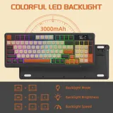 M96 Kabellose Membran Gaming-Tastatur, Knopfsteuerung Bluetooth/2,4 G Kabellose – Bild 7
