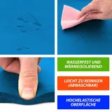 MAXXIVA Yogamatte Gymnastikmatte Fitnessmatte 190x102x1,5 cm blau schadstofffrei – Bild 6