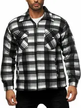 Herren Holzfäller Hemd Kariert Thermo Gefüttert Jacke Flanell Fleece 202526 – Bild 2