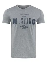 Mustang Herren T-Shirt Basic Print Rundhals Kurzarm Tee Shirt 100% Baumwolle NEU – Bild 3