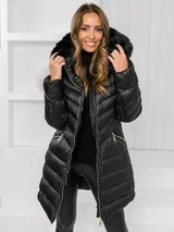 Steppjacke Winterjacke Jacke Sportjacke Classic Zip Unifarben Damen BOLF Casual  – Bild 1