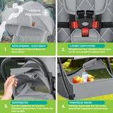 KIDIZ® Kinderwagen klappbar Reise Buggy Faltbar Kinder Sportwagen 0-48 Monate – Bild 4