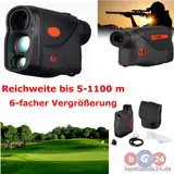Laser Golf Entfernungsmesser Jagd 1100m Rangefinder Slope Flag-Lock 6x NEU – Bild 1