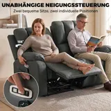 2-Sitzer Elektrisches Relaxsofa, Massagesessel mit Massage- und Heizfunktion – Bild 5