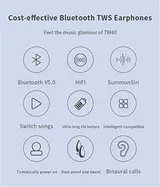 Bluetooth 5.0 True Wireless Headset HD Stereo Schweißfeste Ohrhörer & Ladecase – Bild 6