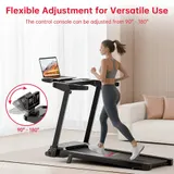 10% Laufband Klappbar elektrisch Walking Pad LCD mit Steigung Neigung 12km/h – Bild 12