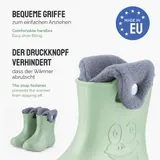 LADEHEID Gummistiefel Kinder Gefütterte Jungen Mädchen Thermo Regenschuhe 22-35 – Bild 3