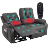 2-Sitzer Elektrisches Relaxsofa, Massagesessel mit Massage- und Heizfunktion – Bild 1