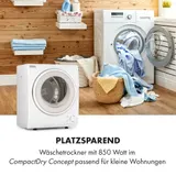 Wäschetrockner Ablufttrockner Frontlader 850W EEK C 2,5kg 50 x 60 x 41,5cm – Bild 2