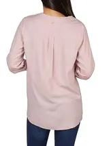 DENIMFY Leinenbluse Damen Sommer leicht Regular Fit DFSara Leinen Bluse 3/4 Arm – Bild 3