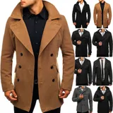 Wintermantel Mantel Winterjacke Sakko Stehkragen Men Mix Herren BOLF 4D4 Classic – Bild 2