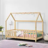 Kinderbett Sisimiut 70x140 cm Holzfarben [en.casa] – Bild 1