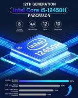 NIPOGI 4K Mini PC Intel i5 12450H 24GB LPDDR5 512GB SSD WIFI6 BT Windows 11 Pro – Bild 3