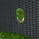 Rattanstuhl 2er Set Rattan Terrassen Sessel + verstellbarer Lehne  Gartenstuhl – Bild 5