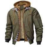 Herren Kapuzenpullover Sweatjacke Steppjacke Hoodie Sweatshirt Langarm Coat Top – Bild 1