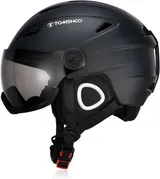 TOMSHOO Skihelm, Snowboard Helm mit Visier & Ohrenschützer, Belüftungsöffnungen, – Bild 3