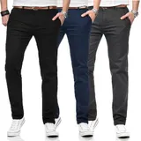 Maurelio Modriano Herren Designer Chino Stoff Hose Stretch Regular Slim MM016 – Bild 4
