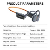 Schwimm-Ohrhörer IPX8 wasserdichte Knochenleitungskopfhörer MP3-Player kabellos – Bild 11