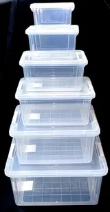 Aufbewahrungsbox mit Deckel 1,25 - 30 L Kunststoffbox Plastikbox Box Transparent – Bild 2
