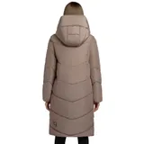 khujo Jange Damen-Mantel Winterparka Steppmantel Winter-Jacke Parka Coat Taupe – Bild 3