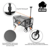 Bollerwagen Camping faltbar belastbar bis 80kg   Bollerwagen platzsparend – Bild 5