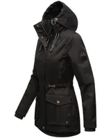 Marikoo Designer Damen Übergangs Jacke leicht gefüttert Kapuze Herbst B931 NEU – Bild 3