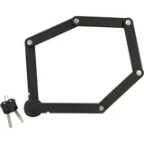 Faltschloss mit Halterung FISCHER Länge 85 cm Fahrradschloss Schlüssel schwarz – Bild 11