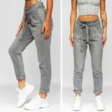 Jeans Freizeithose Denim Hose Clubwear Classic Casual Basic Damen BOLF Unifarben – Bild 1