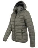 Damen Herbst Steppjacke Outdoor Übergangsjacke leicht Kapuze Frühling – Bild 2
