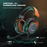 FIFINE Gaming Headset mit Mikrofon USB Over Ear Kopfhörer mit Kabe mit 3 EQ-Modi – Bild 2