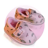 Kinder Hausschuhe Warm Slipper Klettverschluss Pantoffeln rosa Einhorn 23-24 – Bild 1