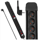 Steckdosenleiste Mehrfachstecker Mehrfachsteckdose 10-fach Steckdose Max. 3680W – Bild 1