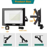 10W-100W LED Strahler Außen Fluter ohne/mit Bewegungsmelder Garden Scheinwerfer – Bild 9