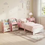 Kinderbett, 140x70 cm Kleinkindbett mit Rausfallschutz, Lattenrost, Refurbished – Bild 9