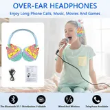 Kinder Faltbare Over Ear Kabellose Bluetooth Kopfhörer, 3D Push Pop Bubble Einhorn – Bild 2
